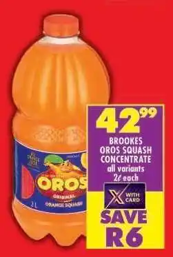 Shoprite Brookes Oros Squash Concentrate offer