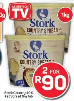 Pick n Pay Hypermarket Stork Country 40% Fat Spread 1kg Tub offer