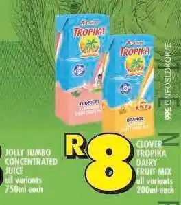 Shoprite Clover Tropika Dairy Fruit Mix offer