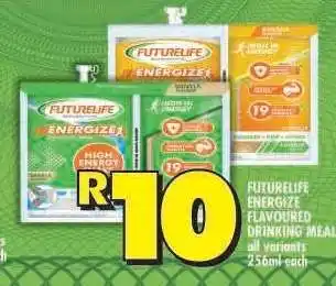Shoprite FUTURELIFE ENERGIZE FLAVOURED DRINKING MEAL offer