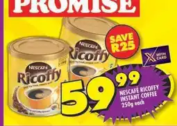 Shoprite NESCAFÉ RICOFFY INSTANT COFFEE 250g offer