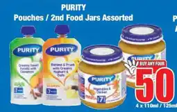 Boxer PURITY Pouches / 2nd Food Jars Assorted offer