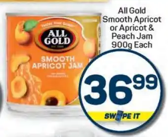 Pick n Pay Hypermarket All Gold Smooth Apricot or Apricot & Peach Jam offer