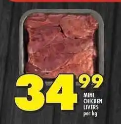 Shoprite MINI CHICKEN LIVERS offer