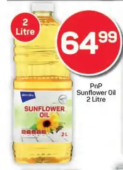 Pick n Pay Hypermarket PnP Sunflower Oil 2 Litre offer