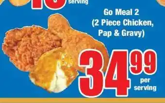 Boxer Go Meal 2 (2 Piece Chicken, Pap & Gravy) offer