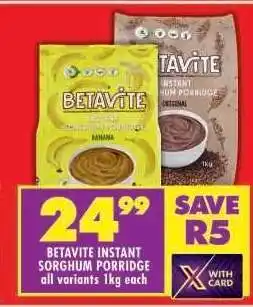 Shoprite BETAVITE INSTANT SORGHUM PORRIDGE offer