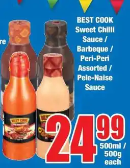 Boxer BEST COOK Sweet Chilli Sauce / Barbeque / Peri-Peri Assorted / Pele-Naise Sauce offer