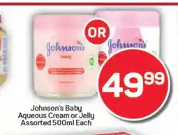 Pick n Pay Hypermarket Johnson's Baby Aqueous Cream or Jelly offer