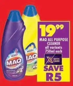 Shoprite MAQ ALL PURPOSE CLEANER offer