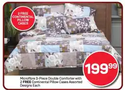 Pick n Pay Hypermarket Microfibre 3-Piece Double Comforter offer