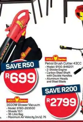 Pick n Pay Hypermarket WOLF-Garten 3500W Blower Vacuum offer
