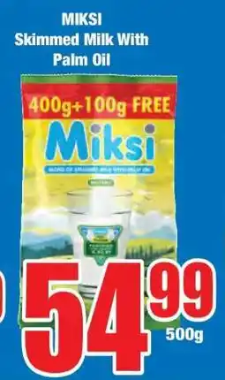 Boxer MIKSI Skimmed Milk With Palm Oil offer