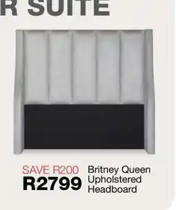 OK Furniture Britney Queen Upholstered Headboard offer
