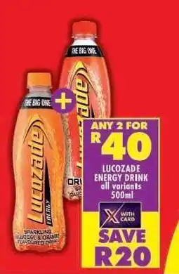 Shoprite LUCOZADE ENERGY DRINK offer