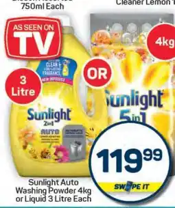 Pick n Pay Hypermarket Sunlight Auto Washing Powder or Liquid offer
