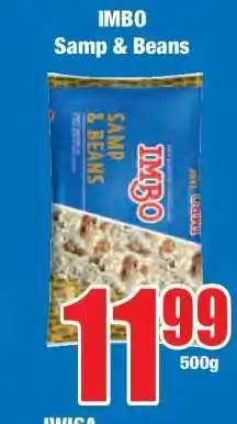 Boxer IMBO SAMP & BEANS offer