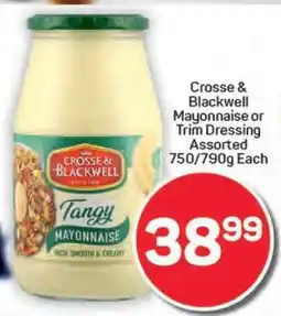 Pick n Pay Hypermarket Crosse & Blackwell Mayonnaise Or Trim Dressing offer