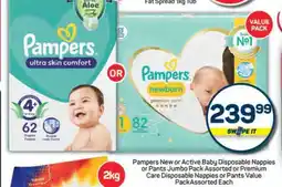 Pick n Pay Hypermarket Pampers New or Active Baby Disposable Nappies offer