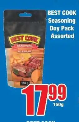 Boxer BEST COOK Seasoning Doy Pack Assorted offer
