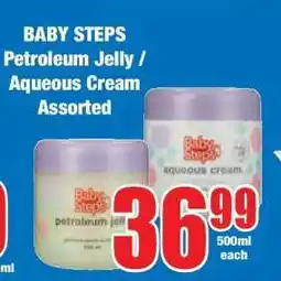 Boxer BABY STEPS Petroleum Jelly / Aqueous Cream Assorted offer