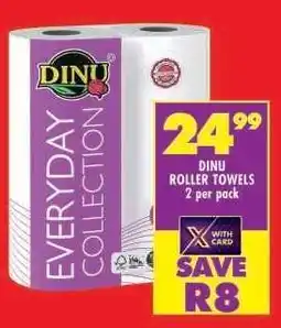 Shoprite DINU ROLLER TOWELS 2 per pack offer