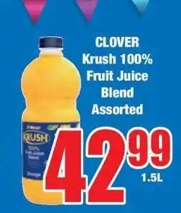Boxer Clover Krush 100% Fruit Juice Blend Assorted offer