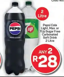 Pick n Pay Hypermarket Pepsi Cola Light, Max or 7Up Sugar Free offer
