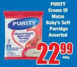 Boxer PURITY Cream of Maize Baby's Soft Porridge Assorted offer
