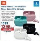 Incredible Connection JBL Wave Beam 2 True Wireless Noise Cancelling Earbuds offer