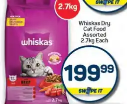 Pick n Pay Hypermarket Whiskas Dry Cat Food Assorted offer