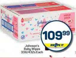 Pick n Pay Hypermarket Johnson's Baby Wipes offer