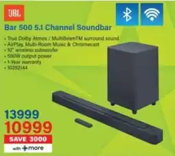 Incredible Connection JBL Bar 500 5.1 Channel Soundbar offer
