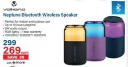 Incredible Connection Volkano Neptune Bluetooth Wireless Speaker offer