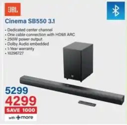 Incredible Connection JBL Cinema SB550 3.1 offer