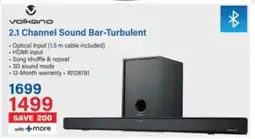 Incredible Connection Volkano 2.1 Channel Sound Bar-Turbulent offer