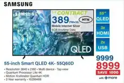 Incredible Connection SAMSUNG 55-inch Smart QLED 4K-55Q60D offer