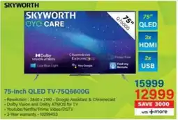 Incredible Connection SKYWORTH 75-inch QLED TV-75Q6600G offer
