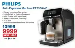Incredible Connection PHILIPS Auto Espresso Machine EP2336/40 offer