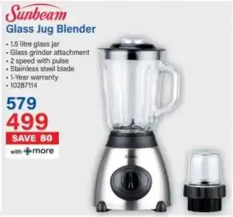 Incredible Connection Sunbeam Glass Jug Blender offer