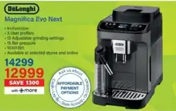Incredible Connection DeLonghi Magnifica Evo Next offer