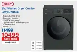 Incredible Connection DEFY Washer Dryer Combo Grey DWD319 offer