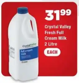 OK Grocer Crystal Valley Fresh Full Cream Milk offer