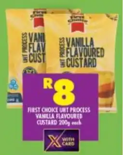 Shoprite First choice uht process vanilla flavoured custard offer