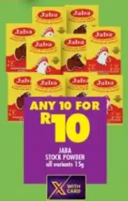 Shoprite Jaba stock powder all variants offer