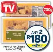 Pick n Pay Hypermarket PnP Full Fat Cheese Assorted-For 2 x 700g offer