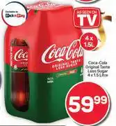 Pick n Pay Hypermarket Coca Cola Original Taste Less Sugar-4 x 1.5L offer