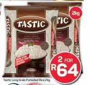 Pick n Pay Hypermarket Tastic Long Grain Parboiled Rice-For 2 x 2Kg offer