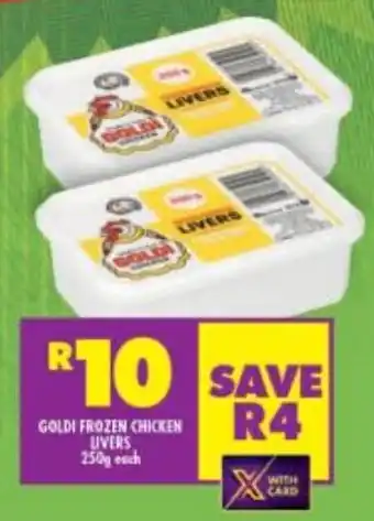 Shoprite Goldi frozen chicken livers offer