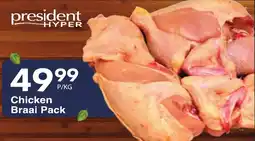 President Hyper Chicken Braai Pack offer